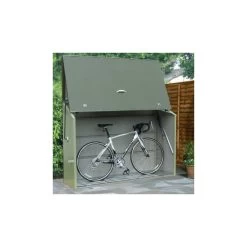 Abri à Vélos En Métal Sesame 1500L Vert 1,41m² TRIMETALS -Jardin Fournitures Rabais abri a velos en metal sesame 1500l vert 141m trimetals 3