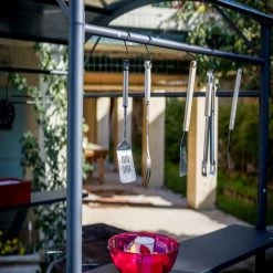 Abri Barbecue En Acier Epoxy Gris 3,37m² HABRITA -Jardin Fournitures Rabais abri barbecue en acier epoxy gris 257m habrita 5