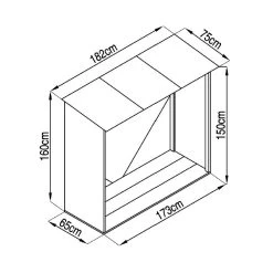 Abri Bûches En Métal 1,37m² Imitation Bois Vieilli -Jardin Fournitures Rabais abri buches en metal 137m imitation bois vieilli 2
