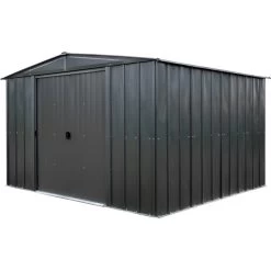 Abri De Jardin 10,7m² Toit Double Pente En Acier Galvanisé Anthracite Spacemaker -Jardin Fournitures Rabais abri de jardin 107m toit double pente en acier galvanise anthracite spacemaker 4