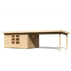 Abri De Jardin 11,49m² En Bois Massif 40mm Trittau 5 Avec Appentis 440cm – Karibu -Jardin Fournitures Rabais abri de jardin 1149m en bois massif 40mm trittau 5 avec appentis 440cm woodfeeling 3