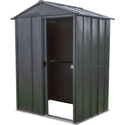 Abri De Jardin 1,5m² Toit Double Pente En Acier Galvanisé Anthracite Spacemaker -Jardin Fournitures Rabais abri de jardin 15m toit double pente en acier galvanise anthracite spacemaker 2