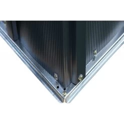 Abri De Jardin 1,5m² Toit Double Pente En Acier Galvanisé Anthracite Spacemaker -Jardin Fournitures Rabais abri de jardin 15m toit double pente en acier galvanise anthracite spacemaker 5