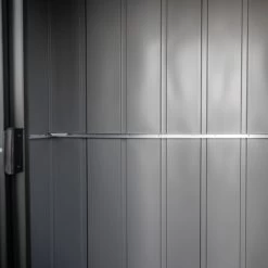 Abri De Jardin 2,7m² Monopente En Acier Galvanisé Noir Onyx Spacemaker -Jardin Fournitures Rabais abri de jardin 27m monopente en acier galvanise noir onyx spacemaker 5