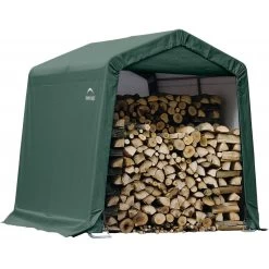 Abri De Jardin Démontable 5,76m² En Acier Et Polyéthylène Vert – Shelter Logic -Jardin Fournitures Rabais abri de jardin demontable 576m en acier et polyethylene vert shelter logic 2