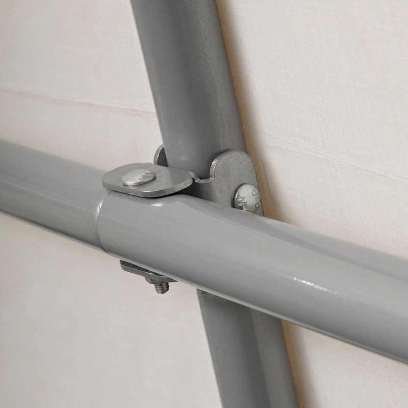 Abri De Jardin Démontable 9m² à Toit Arrondi En Acier Et Polyéthylène Gris – Shelter Logic 4 Abri De Jardin Démontable 9m² à Toit Arrondi En Acier Et Polyéthylène Gris – Shelter Logic – Image 4