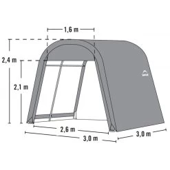 Abri De Jardin Démontable 9m² à Toit Arrondi En Acier Et Polyéthylène Gris – Shelter Logic 11 Abri De Jardin Démontable 9m² à Toit Arrondi En Acier Et Polyéthylène Gris – Shelter Logic -Jardin Fournitures Rabais abri de jardin demontable 9m a toit arrondi en acier et polyethylene gris shelter logic 5