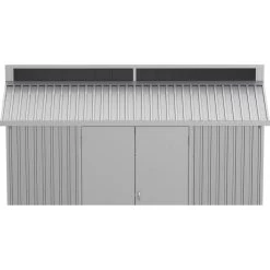 Abri De Jardin En Aluminium Gris Avec Puits De Lumière 7,27m² + Kit Fondation - DURAMAX -Jardin Fournitures Rabais abri de jardin en aluminium gris avec puits de lumiere 727m kit fondation duramax 2