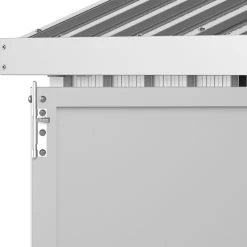 Abri De Jardin En Aluminium Gris Avec Puits De Lumière 7,27m² + Kit Fondation - DURAMAX -Jardin Fournitures Rabais abri de jardin en aluminium gris avec puits de lumiere 727m kit fondation duramax 4