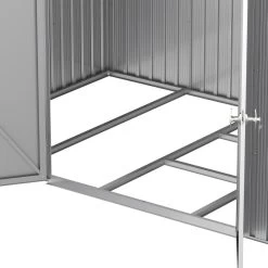 Abri De Jardin En Aluminium Gris Avec Puits De Lumière 7,27m² + Kit Fondation - DURAMAX -Jardin Fournitures Rabais abri de jardin en aluminium gris avec puits de lumiere 727m kit fondation duramax 5