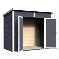 Abri De Jardin En Bois Anthracite 3,49m² Skur 2 + Plancher – Baltic -Jardin Fournitures Rabais abri de jardin en bois anthracite 349m skur 2 plancher baltic 2