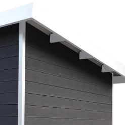 Abri De Jardin En Bois Composite 28mm Anthracite 4,41m² PREMIUM Toit Plat - Woodlife Garden 10 Abri De Jardin En Bois Composite 28mm Anthracite 4,41m² PREMIUM Toit Plat - Woodlife Garden -Jardin Fournitures Rabais abri de jardin en bois composite 28mm anthracite 441m premium toit plat woodlife garden 4