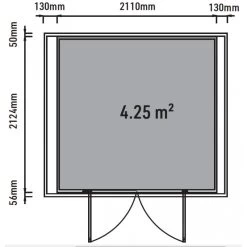 Abri De Jardin En Bois Composite 28mm Anthracite 5,28m² GORDON Skylight - Woodlife Garden -Jardin Fournitures Rabais abri de jardin en bois composite 28mm anthracite 528m gordon skylight woodlife garden 2