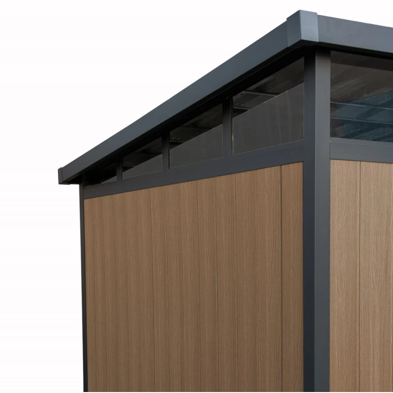 Abri De Jardin En Bois Composite 28mm Aspect Bois 5,28m² WINSTON Skylight - Woodlife Garden 5 Abri De Jardin En Bois Composite 28mm Aspect Bois 5,28m² WINSTON Skylight - Woodlife Garden – Image 5