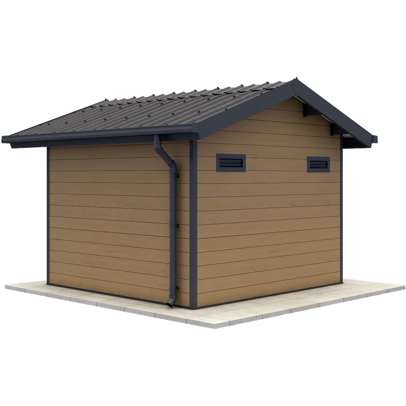 Abri De Jardin En Bois Composite 28mm Aspect Bois 7,78m² PREMIUM - Woodlife Garden 4 Abri De Jardin En Bois Composite 28mm Aspect Bois 7,78m² PREMIUM - Woodlife Garden – Image 4