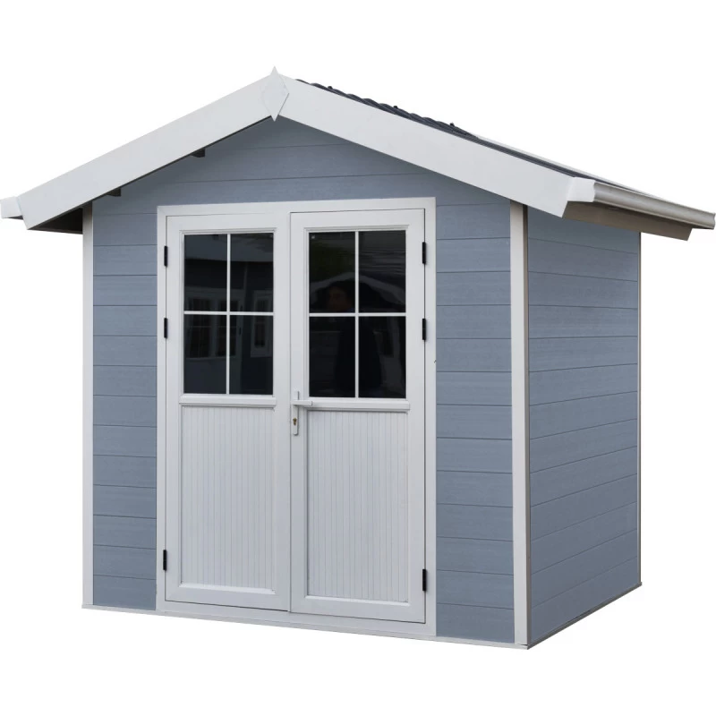 Abri De Jardin En Bois Composite 28mm Gris Clair 4,77m² PREMIUM - Woodlife Garden 1 Abri De Jardin En Bois Composite 28mm Gris Clair 4,77m² PREMIUM - Woodlife Garden