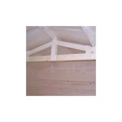 Abri De Jardin En Bois Massif 12,3m² – Madriers 42mm – Habrita -Jardin Fournitures Rabais abri de jardin en bois massif 123m madriers 42mm 3