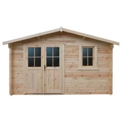 Abri De Jardin En Bois Massif 12m² PLUS - Madriers 28mm Gardy Shelter -Jardin Fournitures Rabais abri de jardin en bois massif 12m plus madriers 28mm gardy shelter 2
