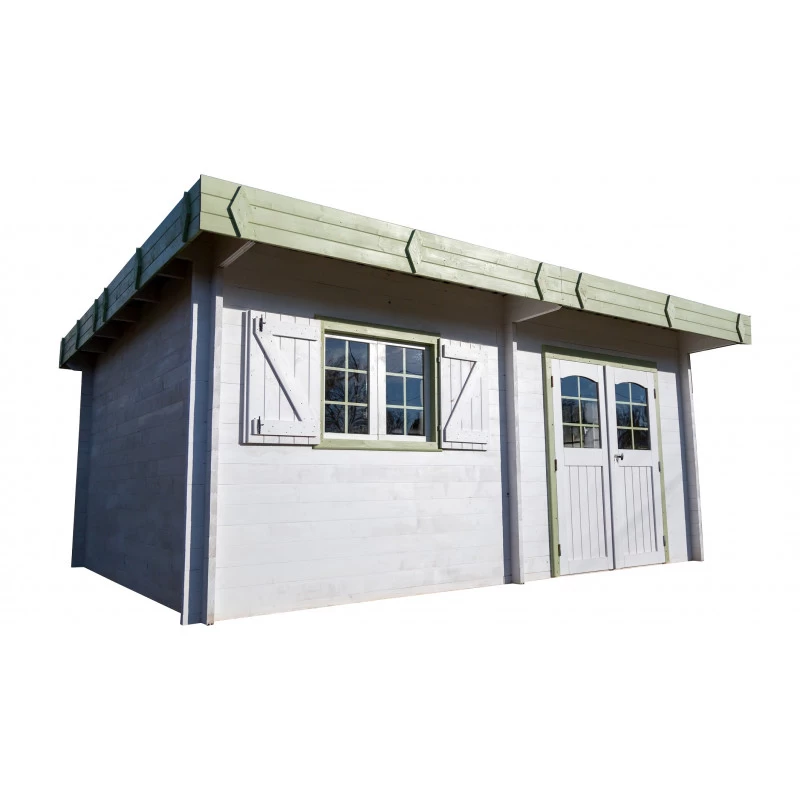 Abri De Jardin En Bois Massif 25,37m² – Madriers 42mm – Toiture En Bac Acier – Habrita 1 Abri De Jardin En Bois Massif 25,37m² – Madriers 42mm – Toiture En Bac Acier – Habrita