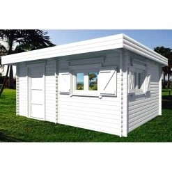 Abri De Jardin En Bois Massif 25,38m² – Madriers 60mm – Toiture En Bac Acier – Habrita 9 Abri De Jardin En Bois Massif 25,38m² – Madriers 60mm – Toiture En Bac Acier – Habrita -Jardin Fournitures Rabais abri de jardin en bois massif 2538m madriers 60mm toiture en bac acier habrita 3