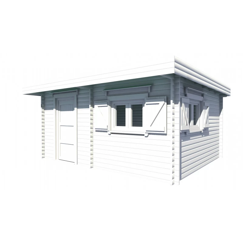 Abri De Jardin En Bois Massif 25,38m² – Madriers 60mm – Toiture En Bac Acier – Habrita 1 Abri De Jardin En Bois Massif 25,38m² – Madriers 60mm – Toiture En Bac Acier – Habrita
