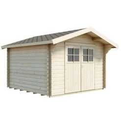 Abri De Jardin En Bois Massif 28mm Hilla 9m² + Plancher - Luoman