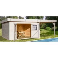 Abri De Jardin En Bois Massif 29,04m² Avec Terrasse – Madriers 28mm – Toiture En Bac Acier – Habrita 5 Abri De Jardin En Bois Massif 29,04m² Avec Terrasse – Madriers 28mm – Toiture En Bac Acier – Habrita -Jardin Fournitures Rabais abri de jardin en bois massif 2904m avec terrasse madriers 28mm toiture en bac acier habrita 2