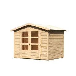 Abri De Jardin En Bois Massif 4,57m² Amberg 3 – Karibu -Jardin Fournitures Rabais abri de jardin en bois massif 457m amberg 3 woodfeeling 2