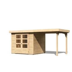 Abri De Jardin En Bois Massif 5,25m² Askola 3 Avec Appentis 240cm – Karibu 8 Abri De Jardin En Bois Massif 5,25m² Askola 3 Avec Appentis 240cm – Karibu -Jardin Fournitures Rabais abri de jardin en bois massif 525m askola 3 avec appentis 240cm woodfeeling 2