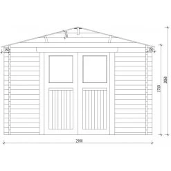 Abri De Jardin En Bois Massif 6m² PRIMO - Madriers 28mm Gardy Shelter 8 Abri De Jardin En Bois Massif 6m² PRIMO - Madriers 28mm Gardy Shelter -Jardin Fournitures Rabais abri de jardin en bois massif 6m primo madriers 28mm gardy shelter 2