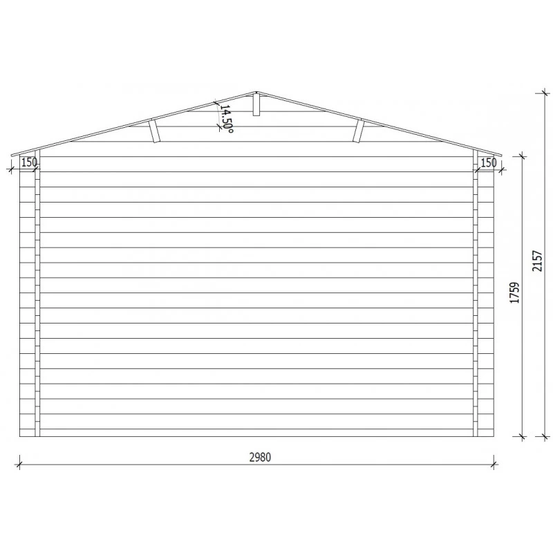 Abri De Jardin En Bois Massif 6m² PRIMO - Madriers 28mm Gardy Shelter 4 Abri De Jardin En Bois Massif 6m² PRIMO - Madriers 28mm Gardy Shelter – Image 4