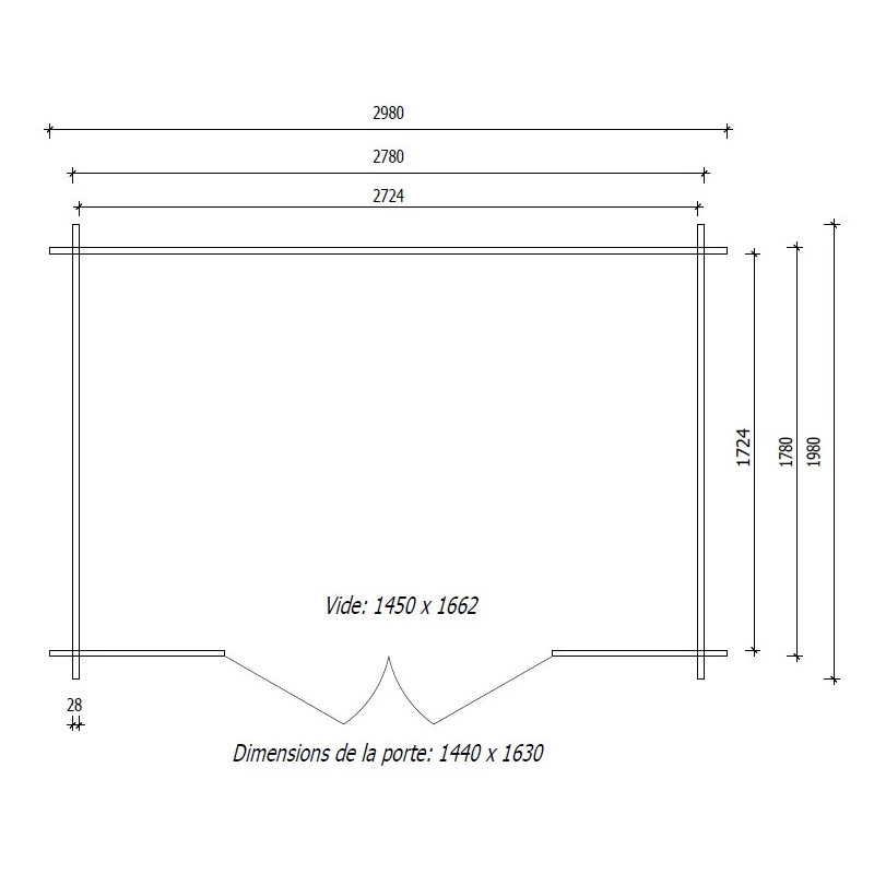Abri De Jardin En Bois Massif 6m² PRIMO - Madriers 28mm Gardy Shelter 6 Abri De Jardin En Bois Massif 6m² PRIMO - Madriers 28mm Gardy Shelter – Image 6