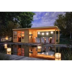 Abri De Jardin En Bois Massif 8,82m² Bastrup 5 Avec Appentis 400cm – Karibu 8 Abri De Jardin En Bois Massif 8,82m² Bastrup 5 Avec Appentis 400cm – Karibu -Jardin Fournitures Rabais abri de jardin en bois massif 882m bastrup 5 avec appentis 400cm woodfeeling 2