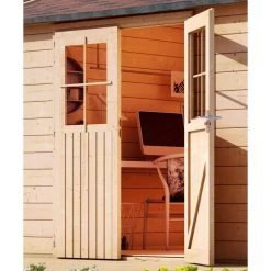 Abri De Jardin En Bois Massif 8,88m² Avec Cloison Intérieure Tintrup – Karibu -Jardin Fournitures Rabais abri de jardin en bois massif 888m avec cloison interieure tintrup woodfeeling 5