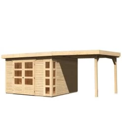 Abri De Jardin En Bois Massif 9,24m² Kerko 6 Avec Appentis 240cm – Karibu 9 Abri De Jardin En Bois Massif 9,24m² Kerko 6 Avec Appentis 240cm – Karibu -Jardin Fournitures Rabais abri de jardin en bois massif 924m kerko 6 avec appentis 240cm woodfeeling 2