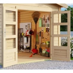 Abri De Jardin En Bois Massif 9,24m² Theres 7 Avec Un Auvent – Karibu 9 Abri De Jardin En Bois Massif 9,24m² Theres 7 Avec Un Auvent – Karibu -Jardin Fournitures Rabais abri de jardin en bois massif 924m theres 7 avec un auvent karibu 3