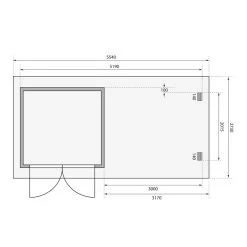 Abri De Jardin En Bois Massif Anthracite 5,62m² Bastrup 2 Avec Appentis 300cm Et Paroi Arrière – Karibu -Jardin Fournitures Rabais abri de jardin en bois massif anthracite 562m bastrup 2 avec appentis 300cm et paroi arriere woodfeeling 2