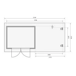 Abri De Jardin En Bois Massif Anthracite 7,04m² Bastrup 3 Avec Appentis 300cm – Karibu -Jardin Fournitures Rabais abri de jardin en bois massif anthracite 704m bastrup 3 avec appentis 300cm woodfeeling 2