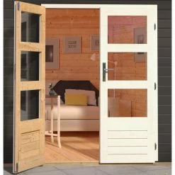 Abri De Jardin En Bois Massif Gris Terre 4,16m² Kandern 1 – WoodFeeling -Jardin Fournitures Rabais abri de jardin en bois massif gris terre 416m kandern 1 woodfeeling 4