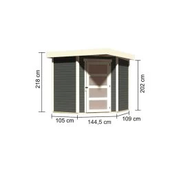 Abri De Jardin En Bois Massif Gris Terre 4,62m² Schwandorf 3 – Karibu 8 Abri De Jardin En Bois Massif Gris Terre 4,62m² Schwandorf 3 – Karibu -Jardin Fournitures Rabais abri de jardin en bois massif gris terre 462m schwandorf 3 woodfeeling 2