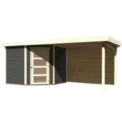 Abri De Jardin En Bois Massif Gris Terre 5,95m² Schwandorf 5 Avec Appentis 280cm Et Paroi Arrière – Karibu 8 Abri De Jardin En Bois Massif Gris Terre 5,95m² Schwandorf 5 Avec Appentis 280cm Et Paroi Arrière – Karibu -Jardin Fournitures Rabais abri de jardin en bois massif gris terre 595m schwandorf 5 avec appentis 280cm et paroi arriere woodfeeling 2