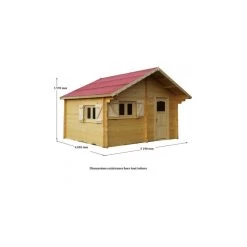 Abri De Jardin En Bois Massif Semi-habitable 20m² – Madriers 60mm 7 Abri De Jardin En Bois Massif Semi-habitable 20m² – Madriers 60mm -Jardin Fournitures Rabais abri de jardin en bois massif semi habitable 20m madriers 60mm 3
