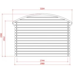 Abri De Jardin En Bois Traité Autoclave 28mm 7,09m² Toit Berceau SOLID -Jardin Fournitures Rabais abri de jardin en bois traite autoclave 28mm 709m toit berceau solid 2