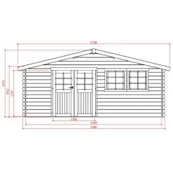 Abri De Jardin En Bois Traité Autoclave 28mm Vernier Avec Double Porte 28,94m² - SOLID -Jardin Fournitures Rabais abri de jardin en bois traite autoclave 28mm vernier avec double porte 2894m solid 1