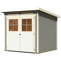 Abri De Jardin En Bois Vitrifié Gris 19mm 4.62m² Glücksburg 3 - Karibu 8 Abri De Jardin En Bois Vitrifié Gris 19mm 4.62m² Glücksburg 3 - Karibu -Jardin Fournitures Rabais abri de jardin en bois vitrifie gris 19mm 462m glucksburg 3 karibu 2