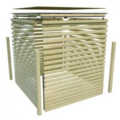 Abri De Jardin En Bois Vitrifié Gris 19mm Qubic 6.05m² - Karibu -Jardin Fournitures Rabais abri de jardin en bois vitrifie gris 19mm qubic 605m karibu 4