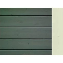 Abri De Jardin En Bois Vitrifié Gris 19mm Qubic 6.05m² - Karibu -Jardin Fournitures Rabais abri de jardin en bois vitrifie gris 19mm qubic 605m karibu 5