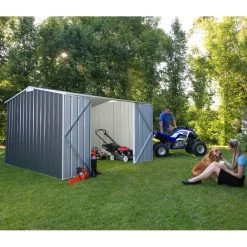 Abri De Jardin En Métal Colorbond Gris Ardoise 11,25m² EASYSHED -Jardin Fournitures Rabais abri de jardin en metal colorbond gris ardoise 1125m easyshed 2