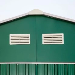 Abri De Jardin En Métal Vert Pin 7,81m² - DURAMAX + Kit D'ancrage 8 Abri De Jardin En Métal Vert Pin 7,81m² - DURAMAX + Kit D'ancrage -Jardin Fournitures Rabais abri de jardin en metal vert pin 781m duramax 3