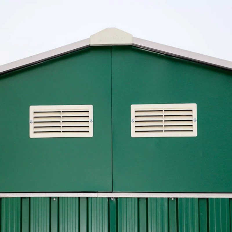 Abri De Jardin En Métal Vert Pin 7,81m² - DURAMAX + Kit D'ancrage 4 Abri De Jardin En Métal Vert Pin 7,81m² - DURAMAX + Kit D'ancrage – Image 4